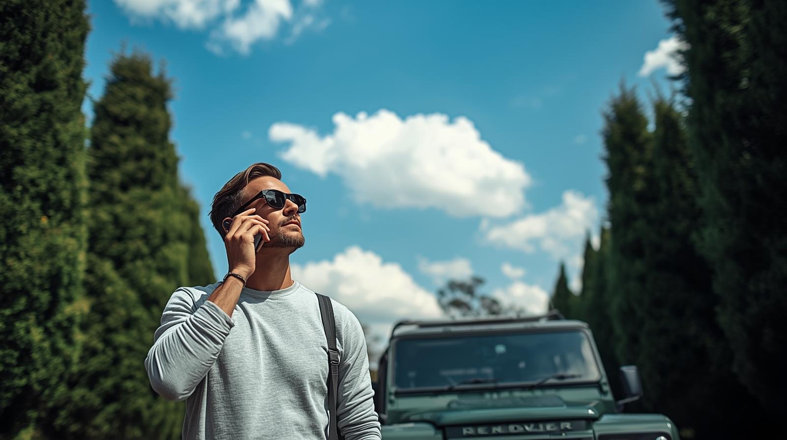 Professional taking a call